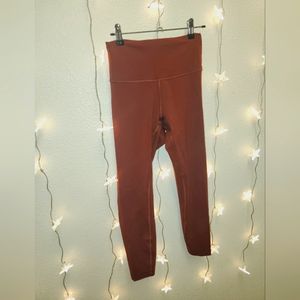 Lululemon Wunder Under leggings brown full length high rise